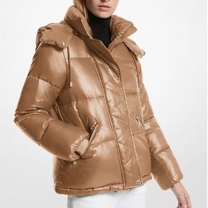 New Michael Kors Women Quilted Nylon Puffer Jacket